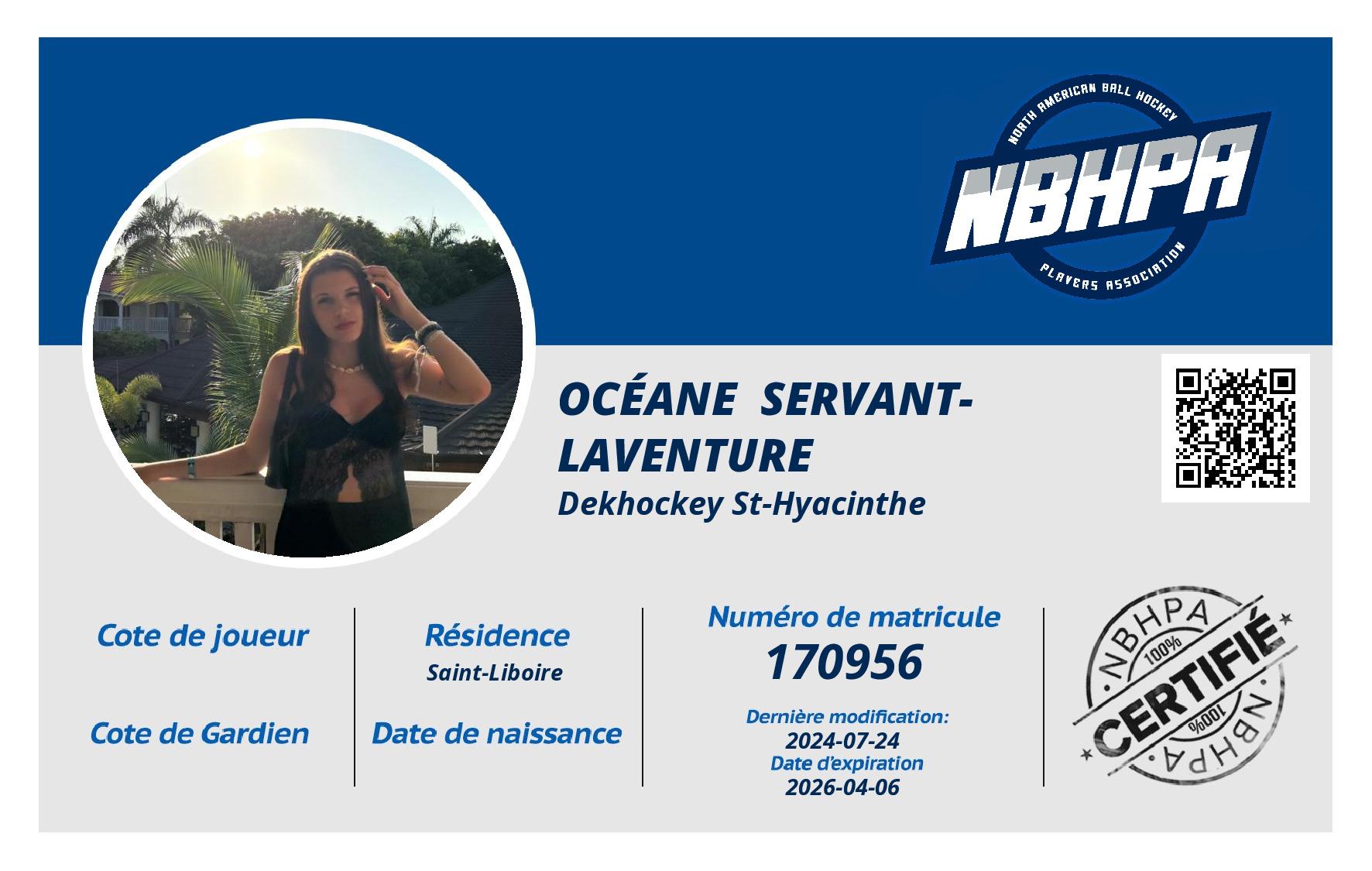 Océane  Servant-Laventure