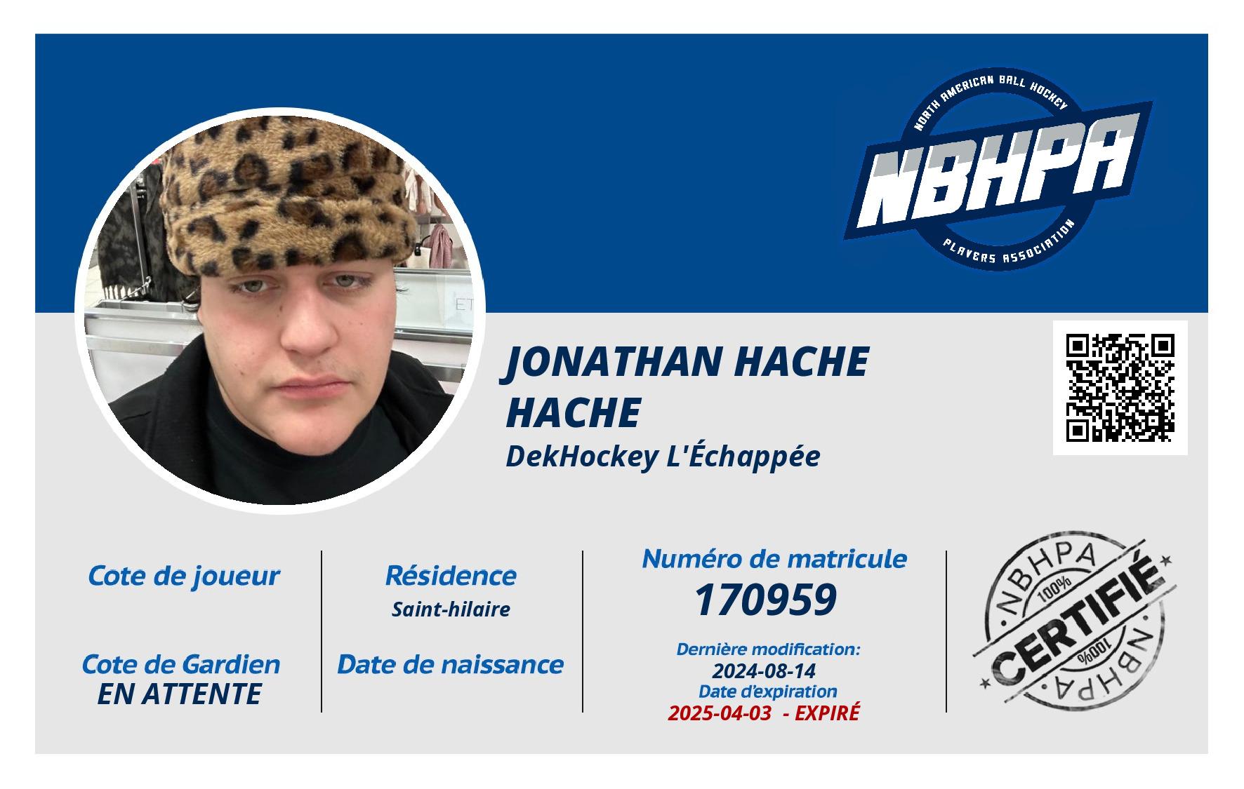 Jonathan hache  Hache 