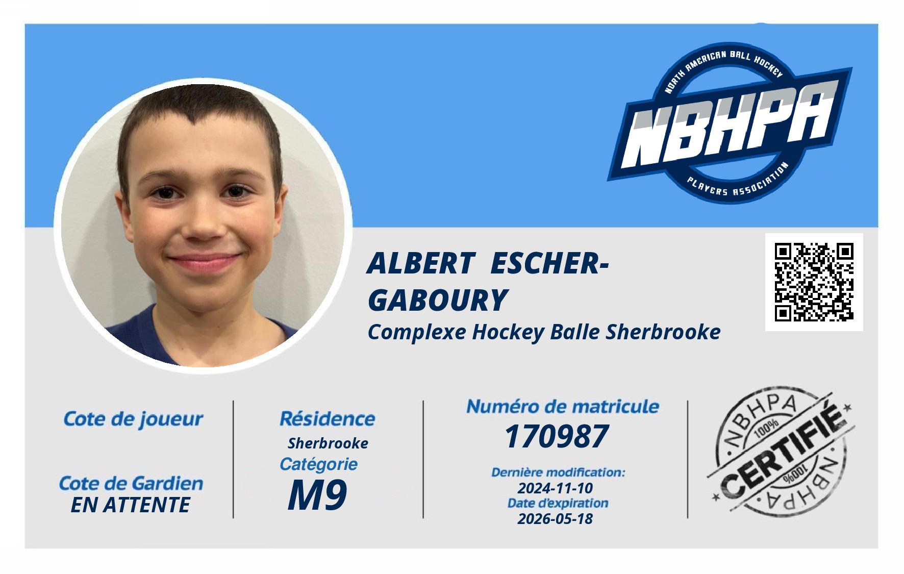 Albert  Escher-Gaboury