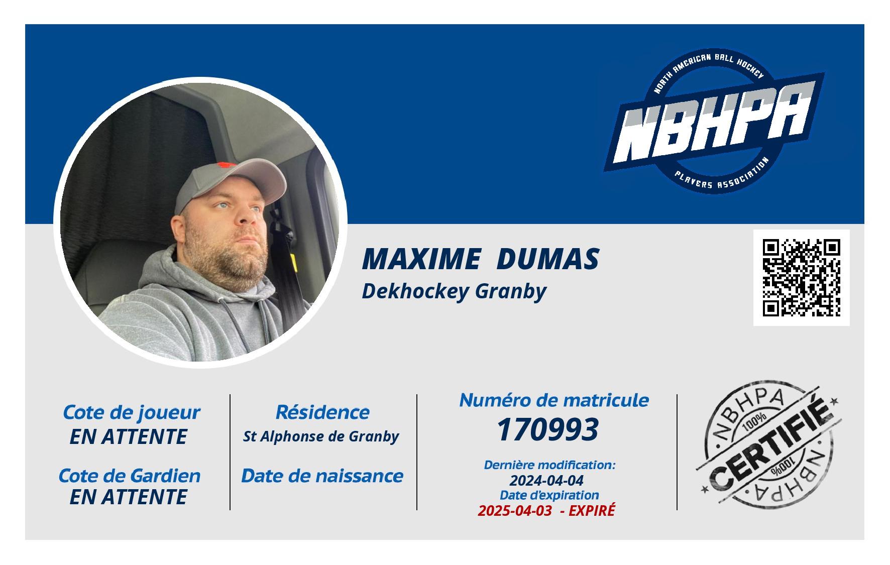 Maxime  Dumas