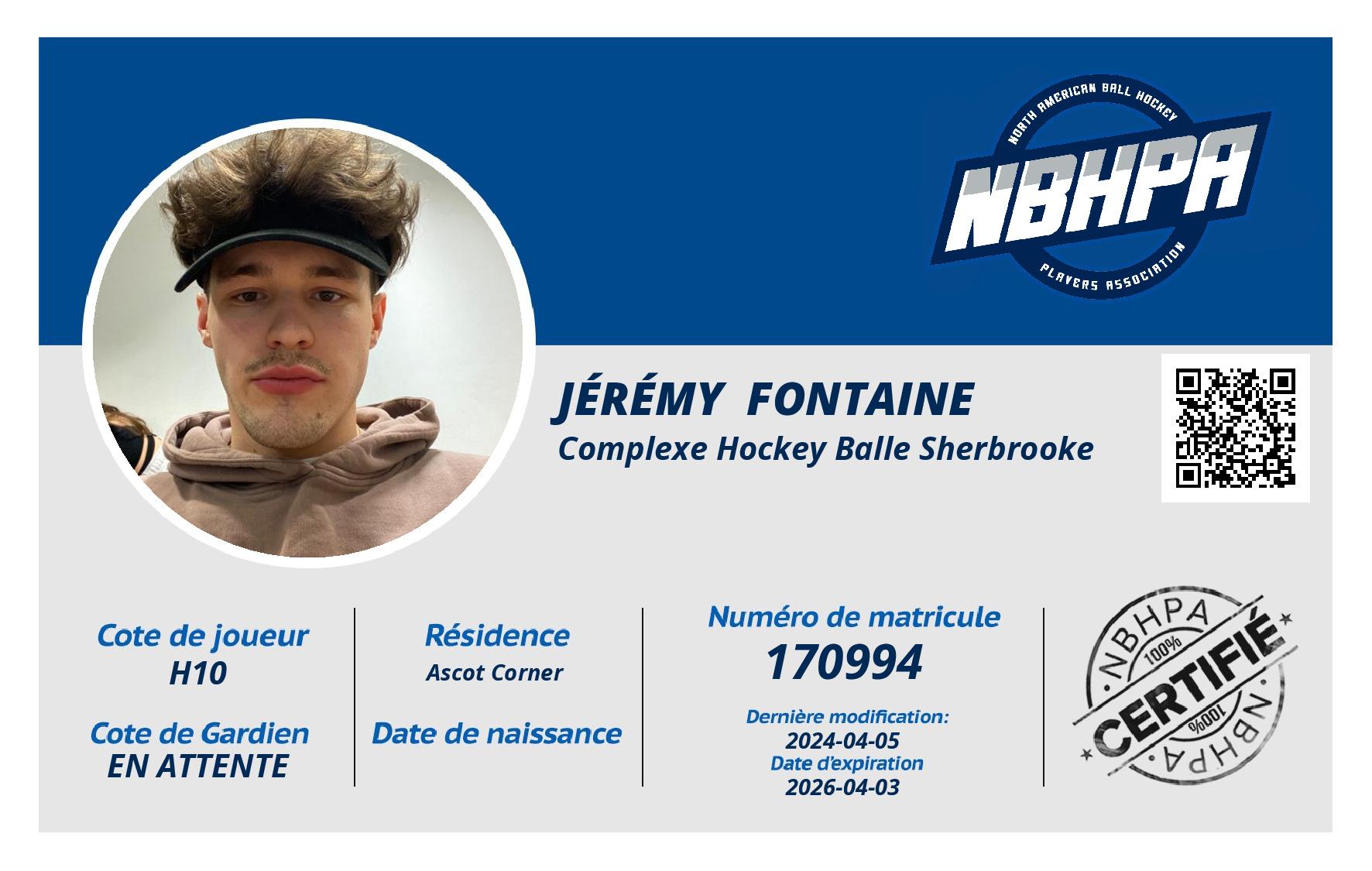 Jérémy  Fontaine