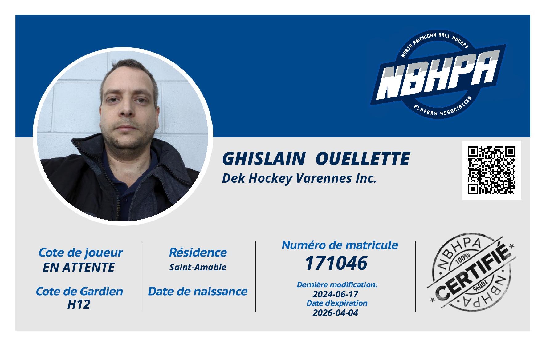 Ghislain  Ouellette 