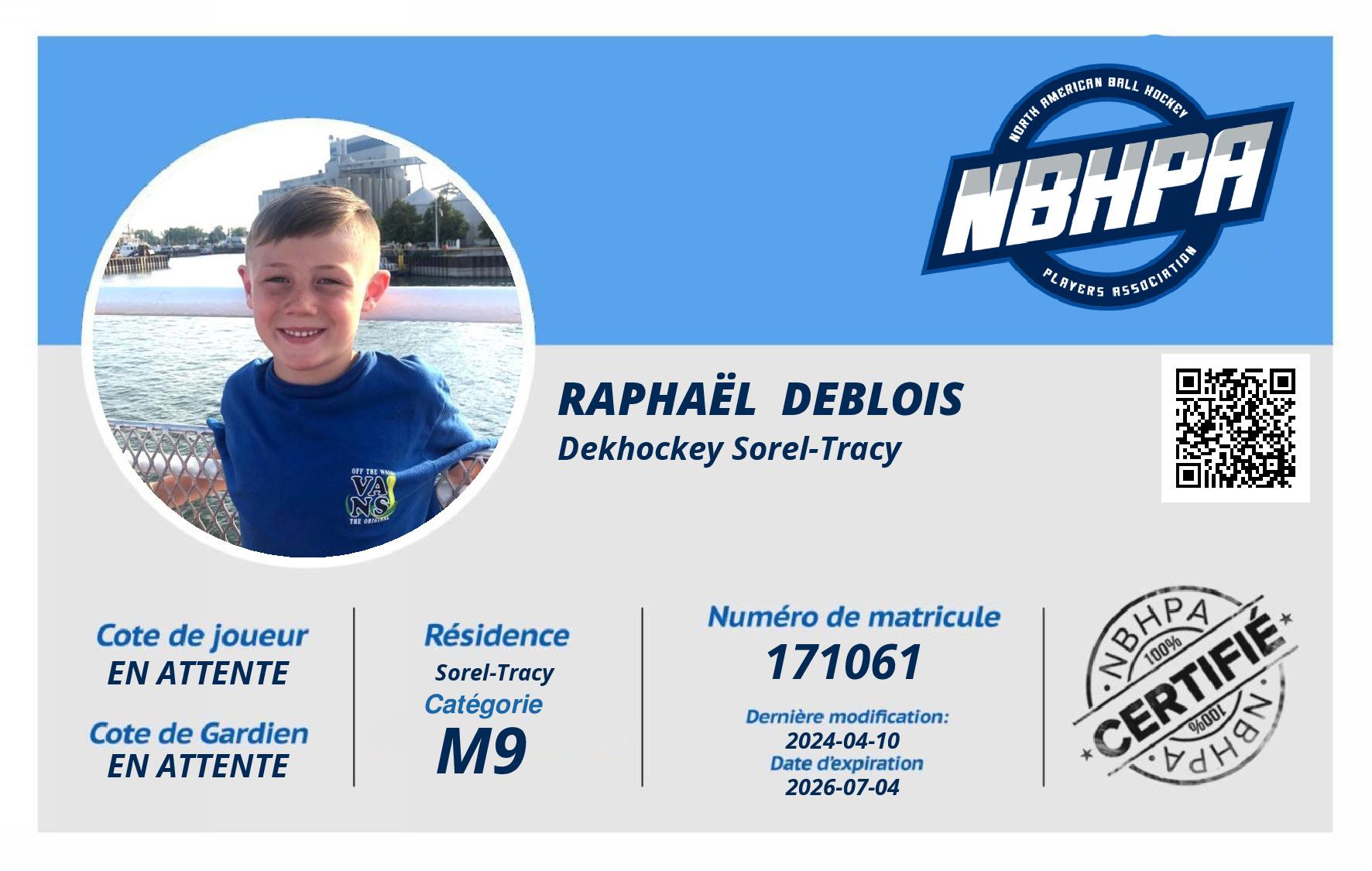 Raphaël  Deblois