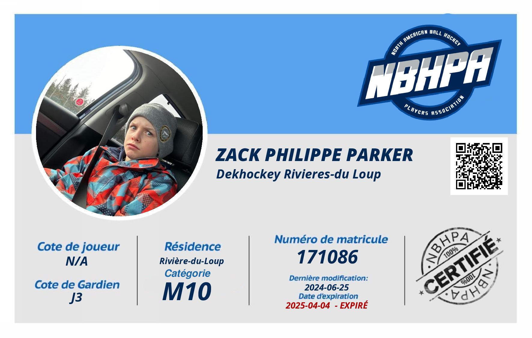 Zack Philippe Parker