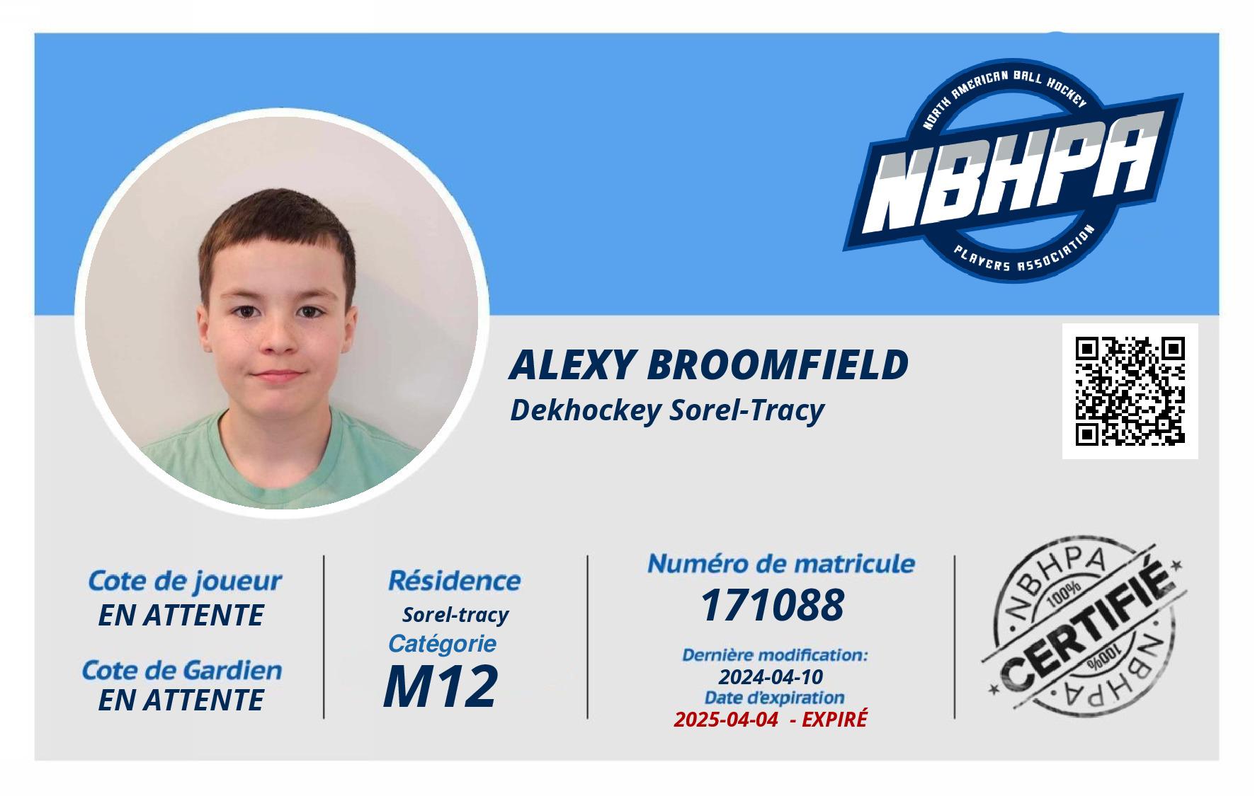 Alexy Broomfield