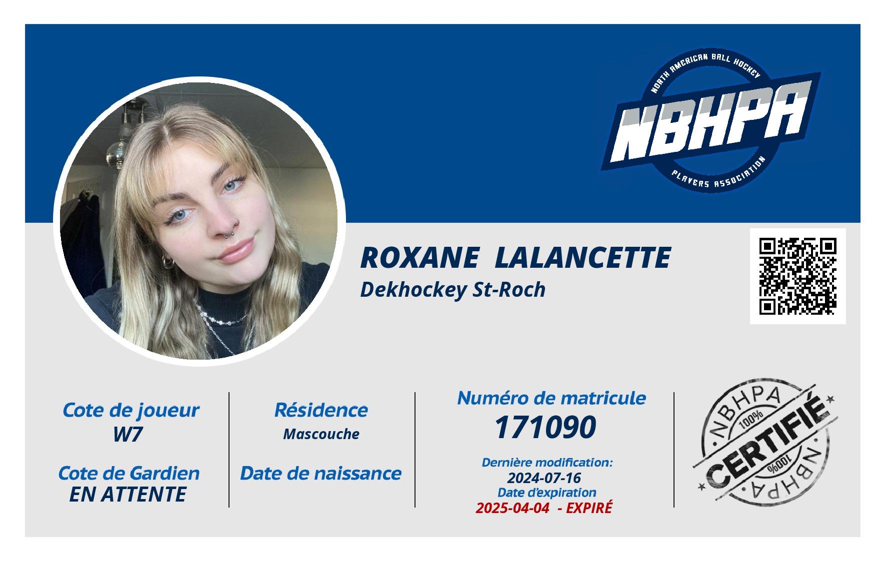Roxane  Lalancette