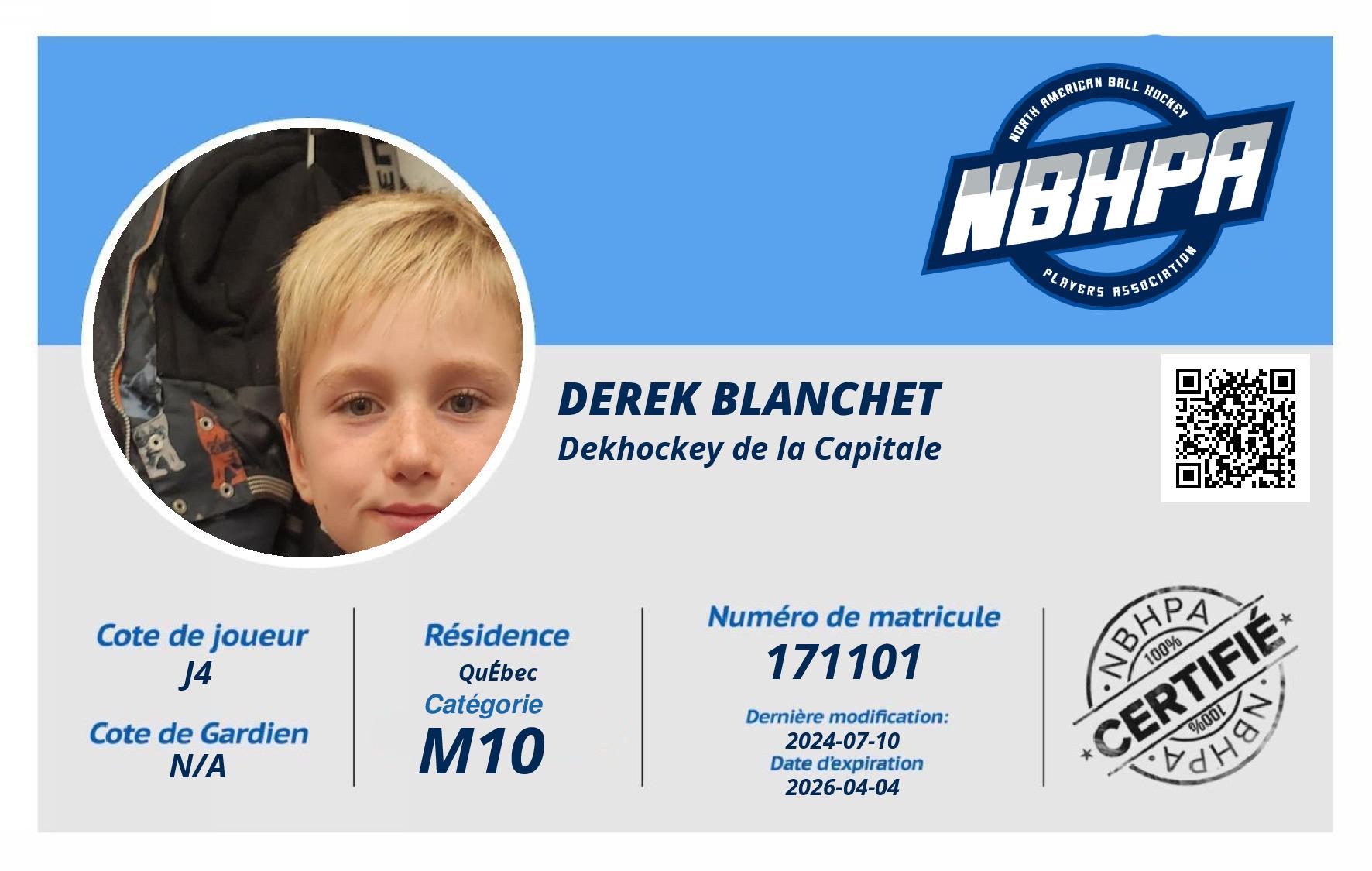 Derek Blanchet