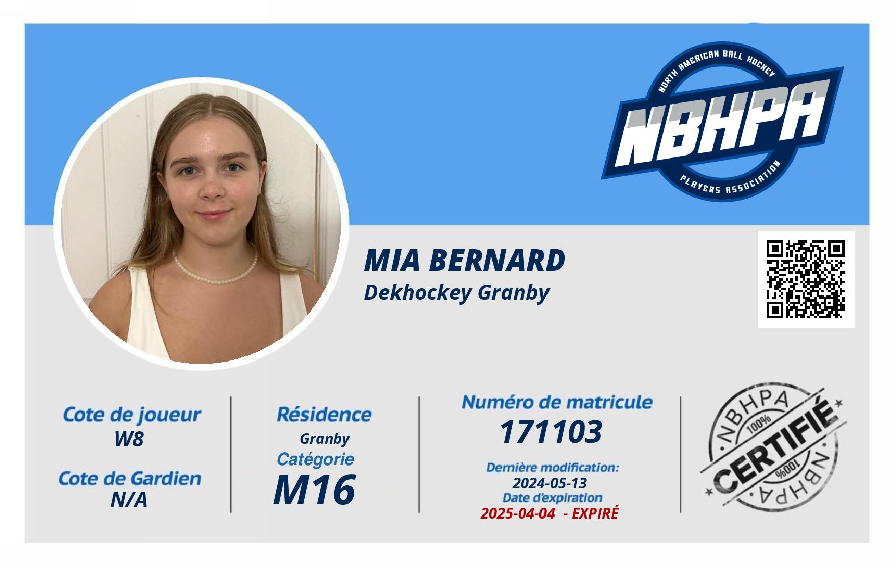 Mia Bernard