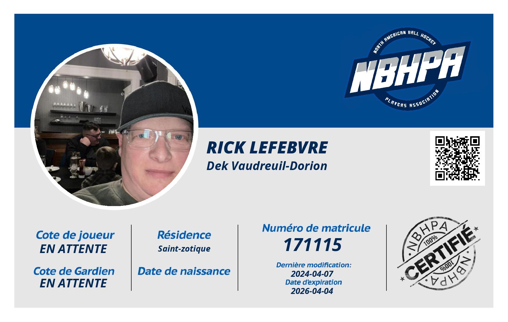 Rick Lefebvre