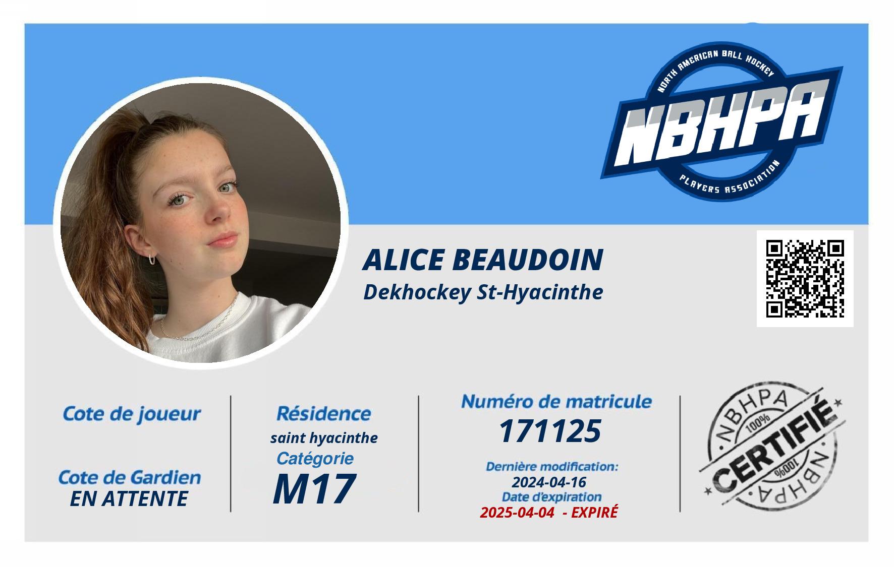 Alice Beaudoin