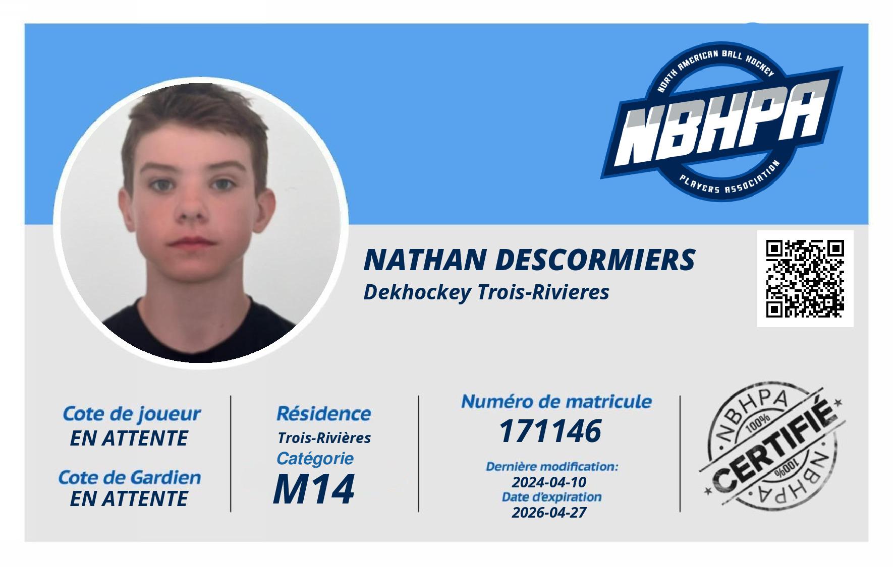 Nathan Descormiers