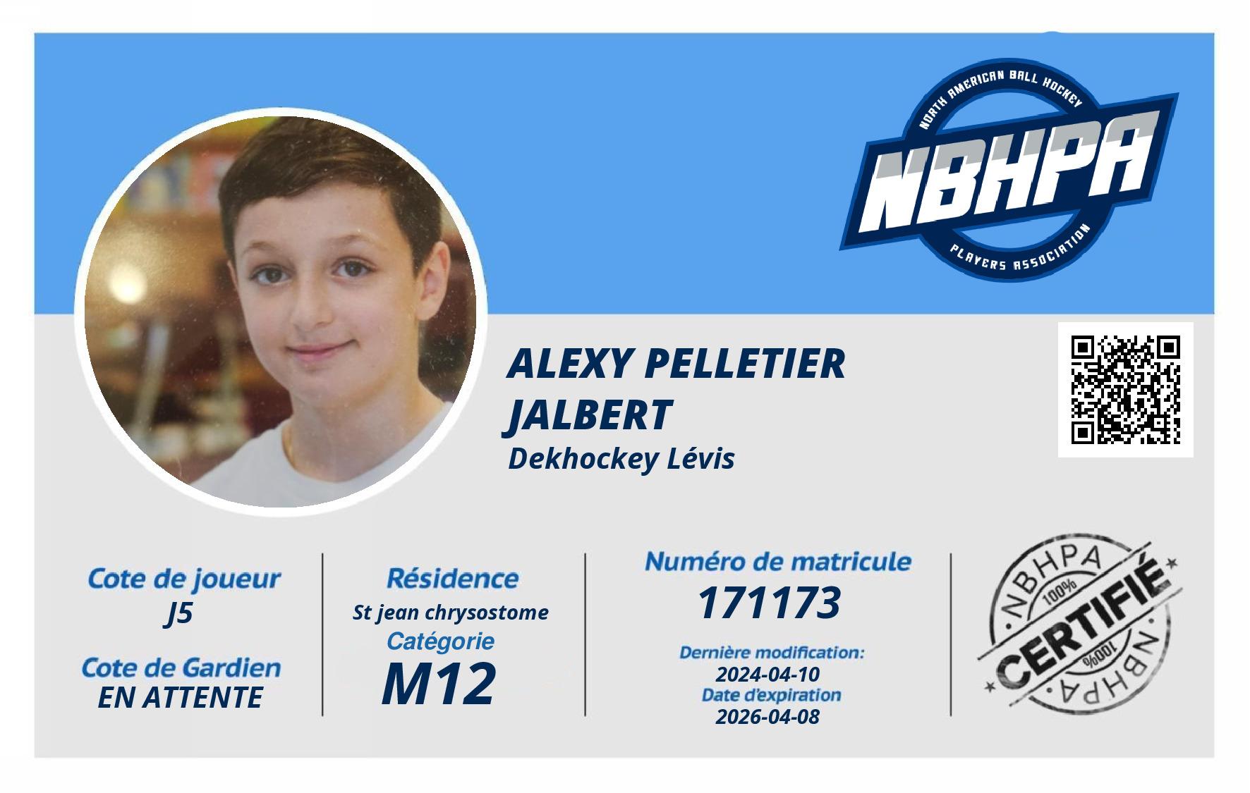 Alexy Pelletier Jalbert