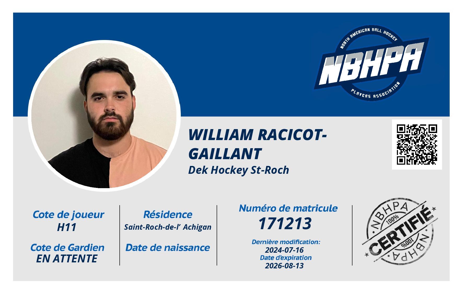 William Racicot-Gaillant