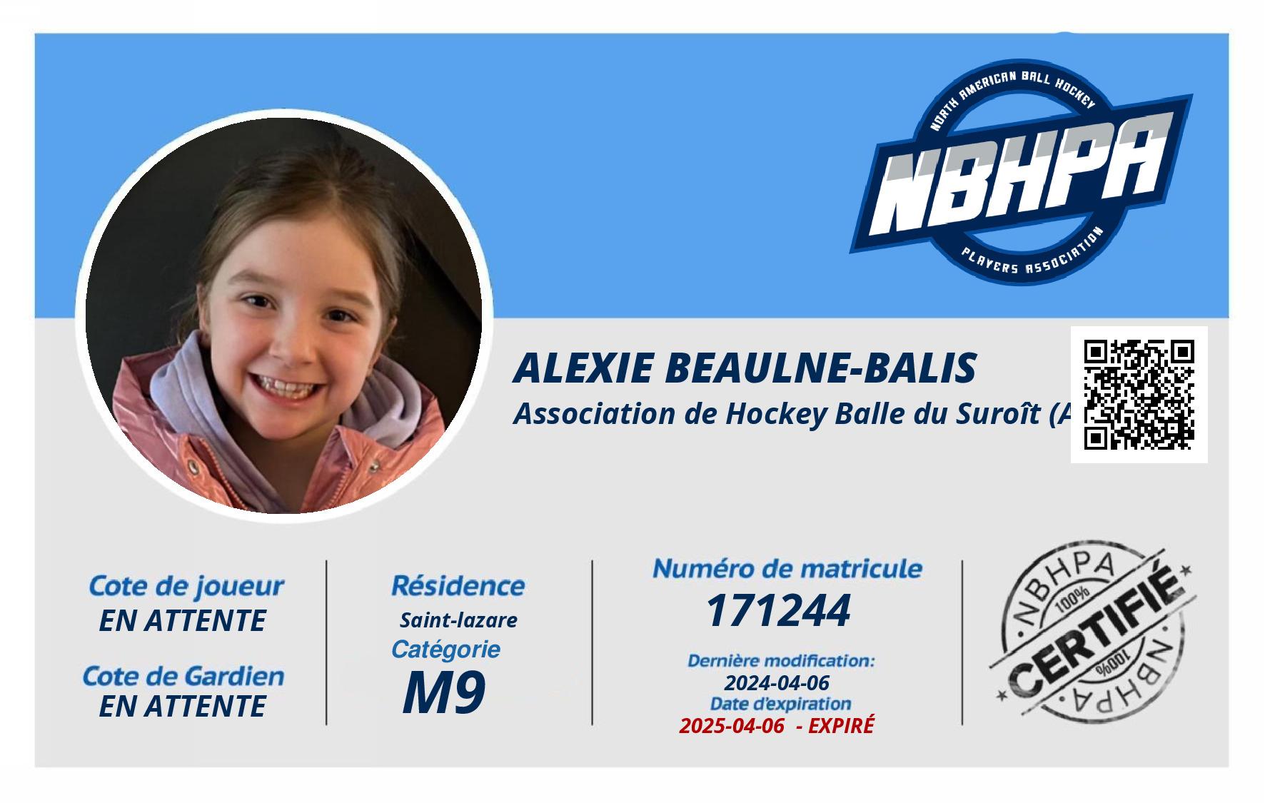 Alexie Beaulne-Balis