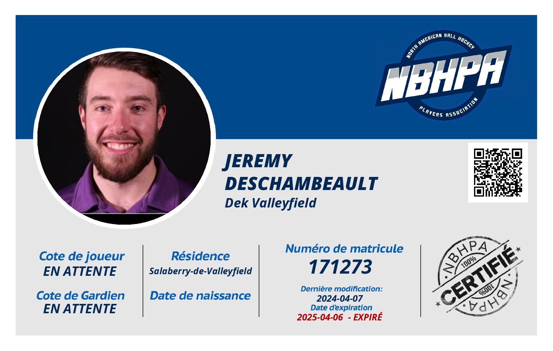 Jeremy Deschambeault
