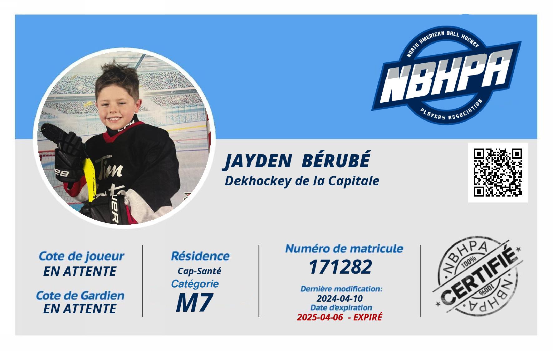 Jayden  Bérubé