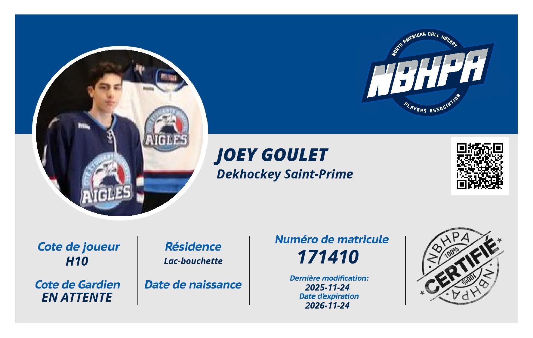Joey Goulet