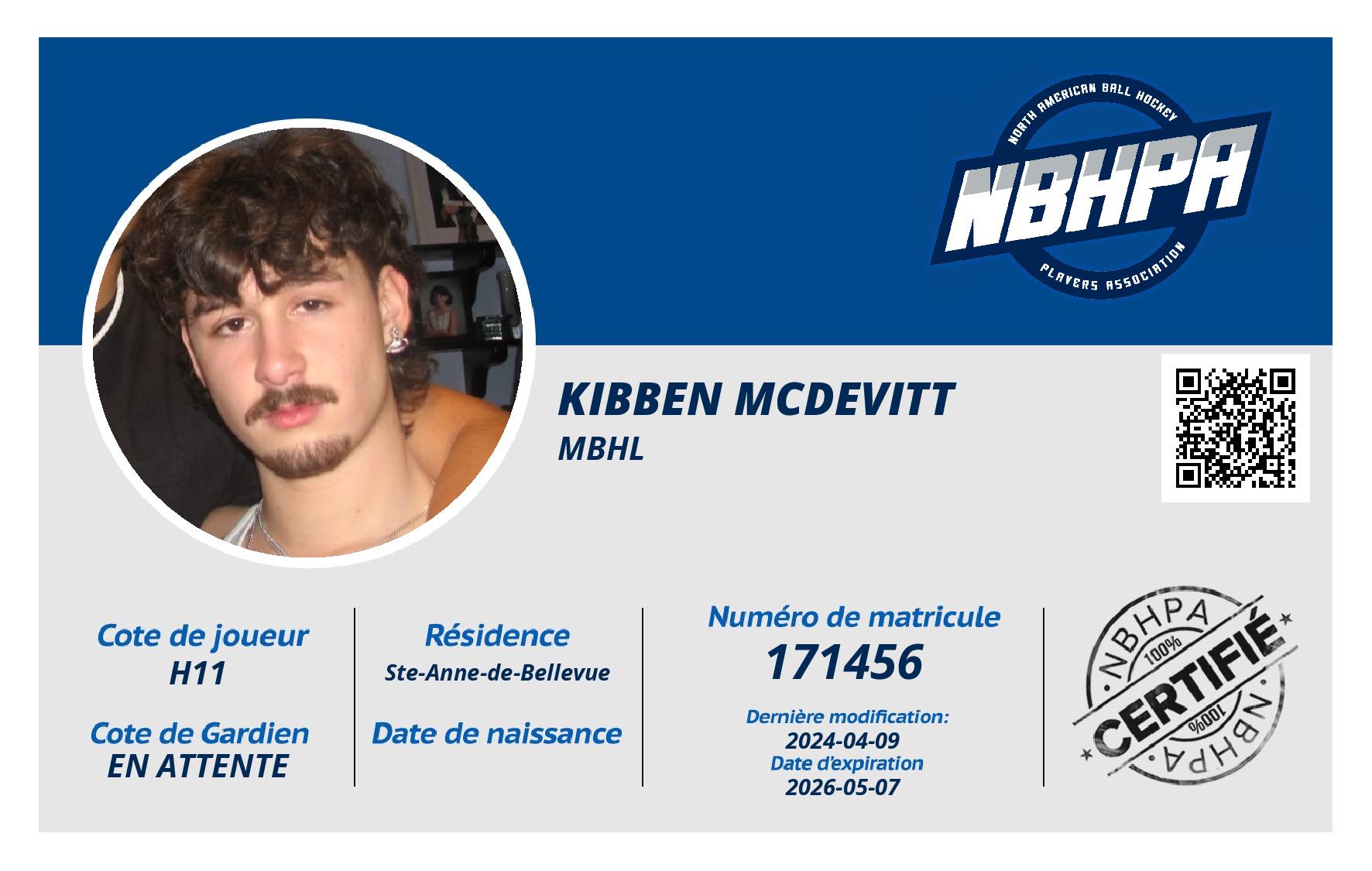 Kibben Mcdevitt