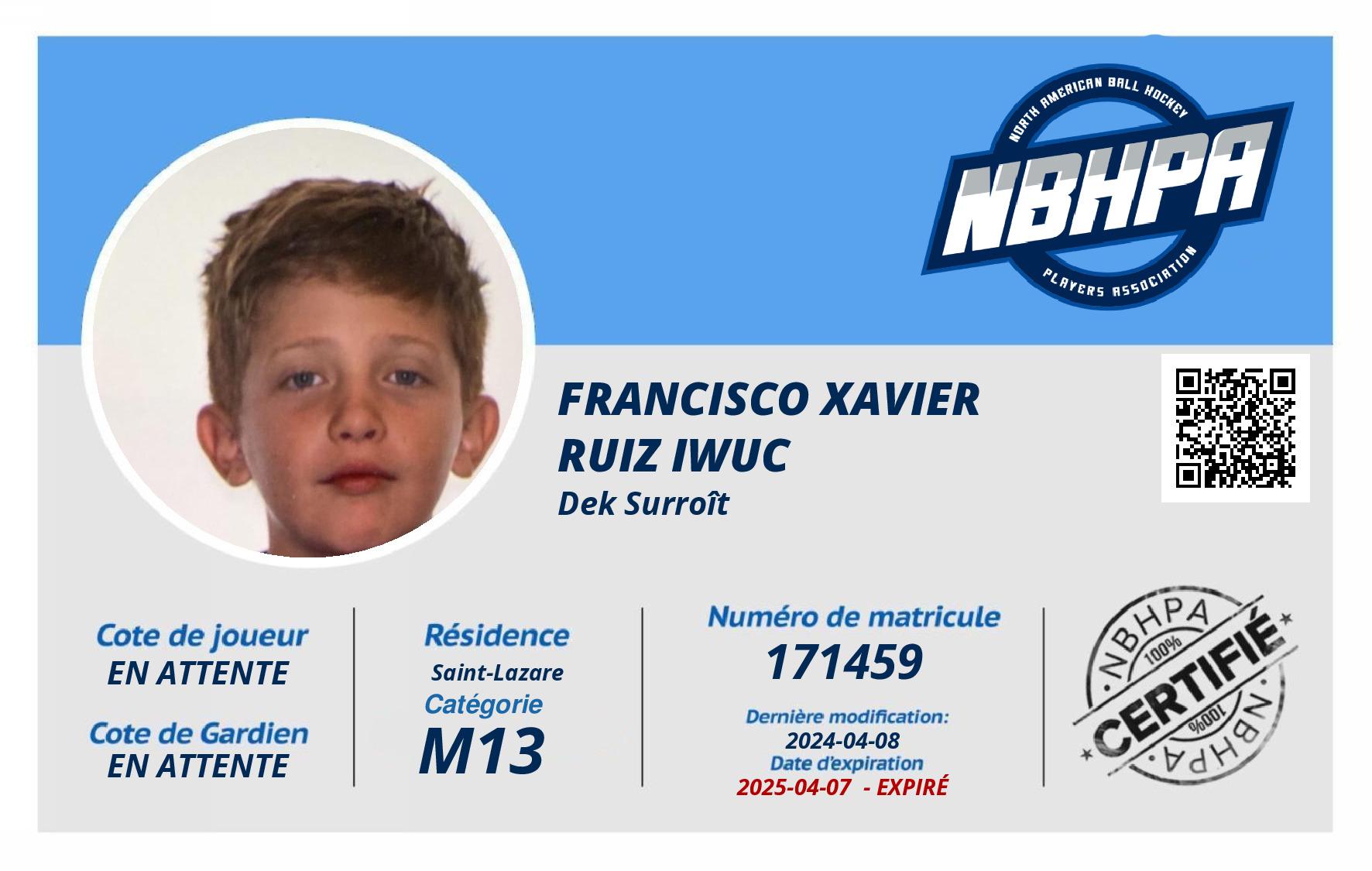 Francisco Xavier Ruiz Iwuc