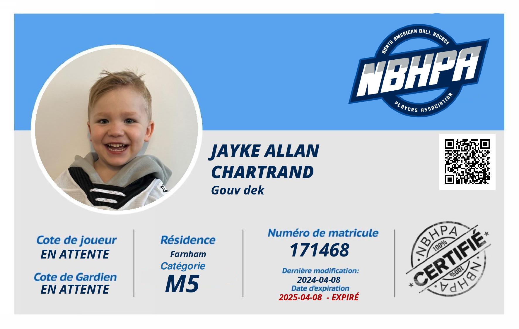 Jayke Allan Chartrand