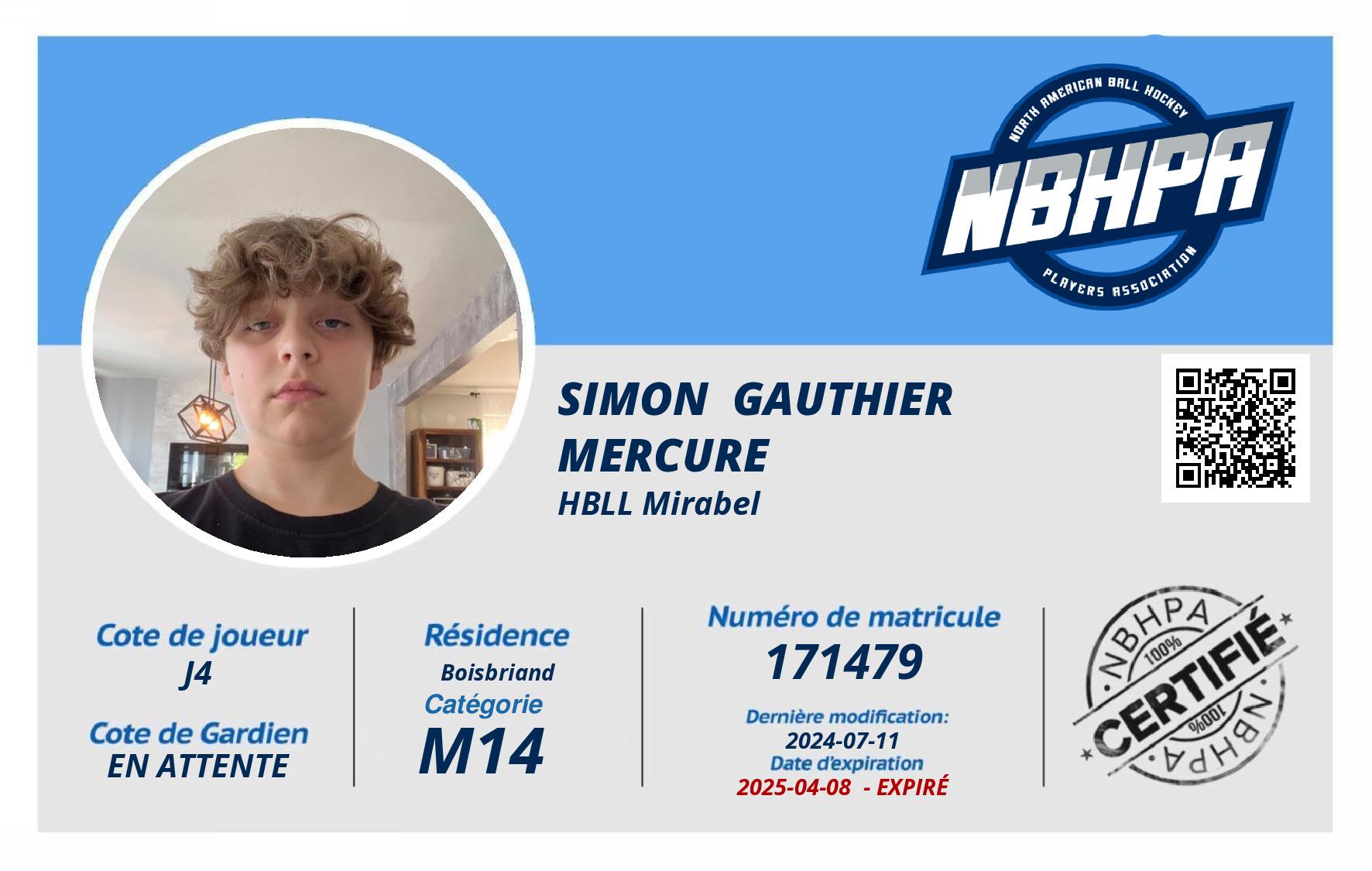 Simon  Gauthier Mercure