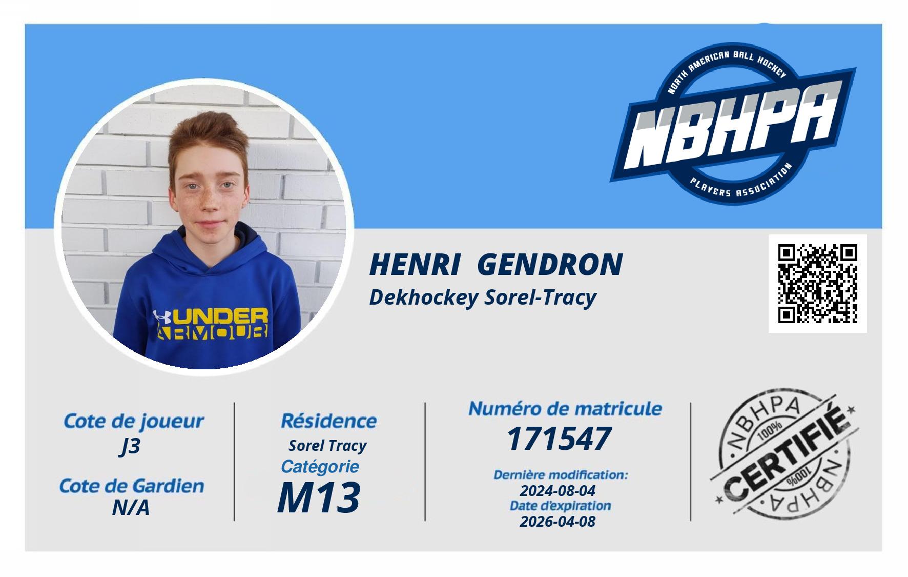 Henri  Gendron 