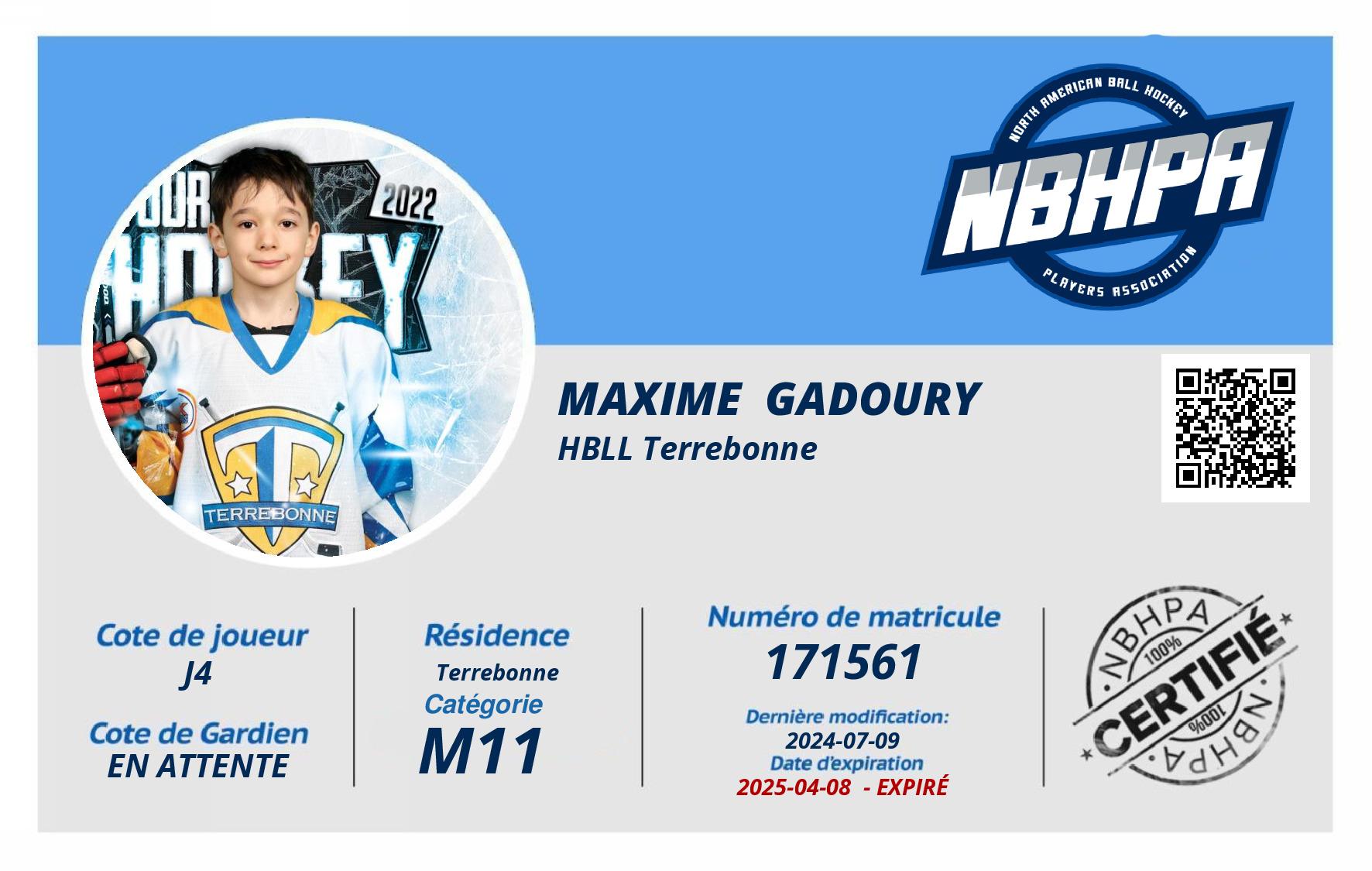 Maxime  Gadoury 
