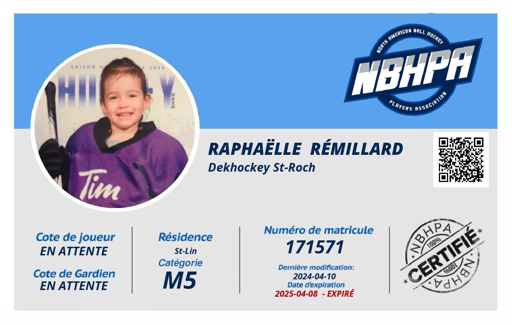 Raphaëlle  Rémillard