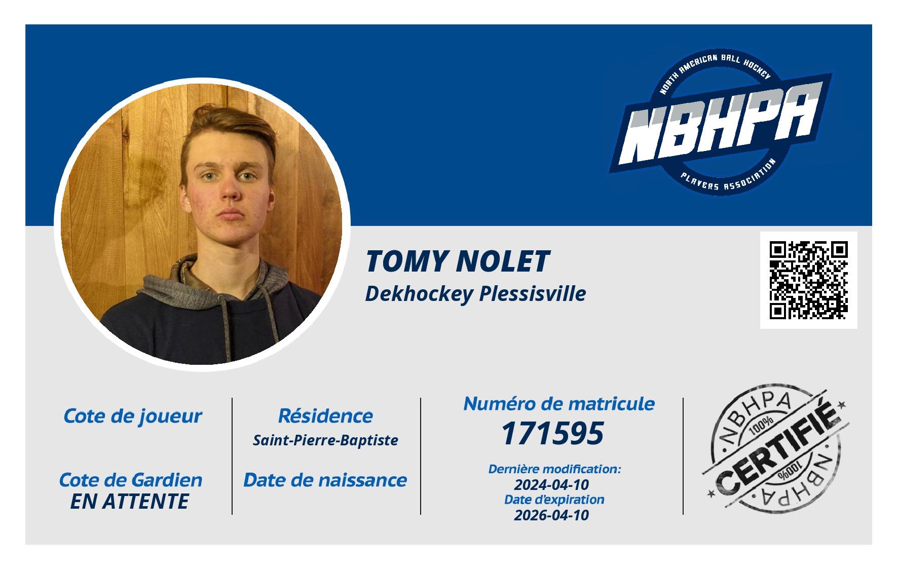 Tomy Nolet