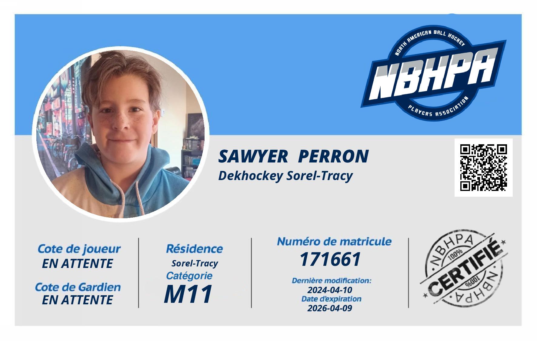 Sawyer  Perron 