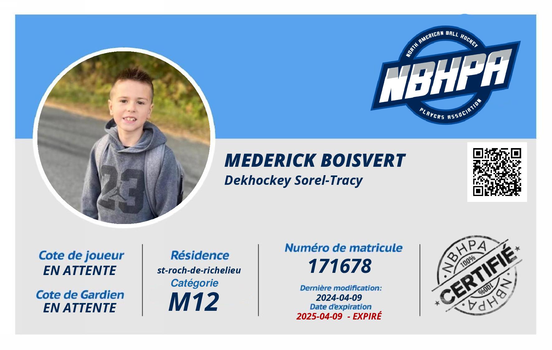 Mederick Boisvert