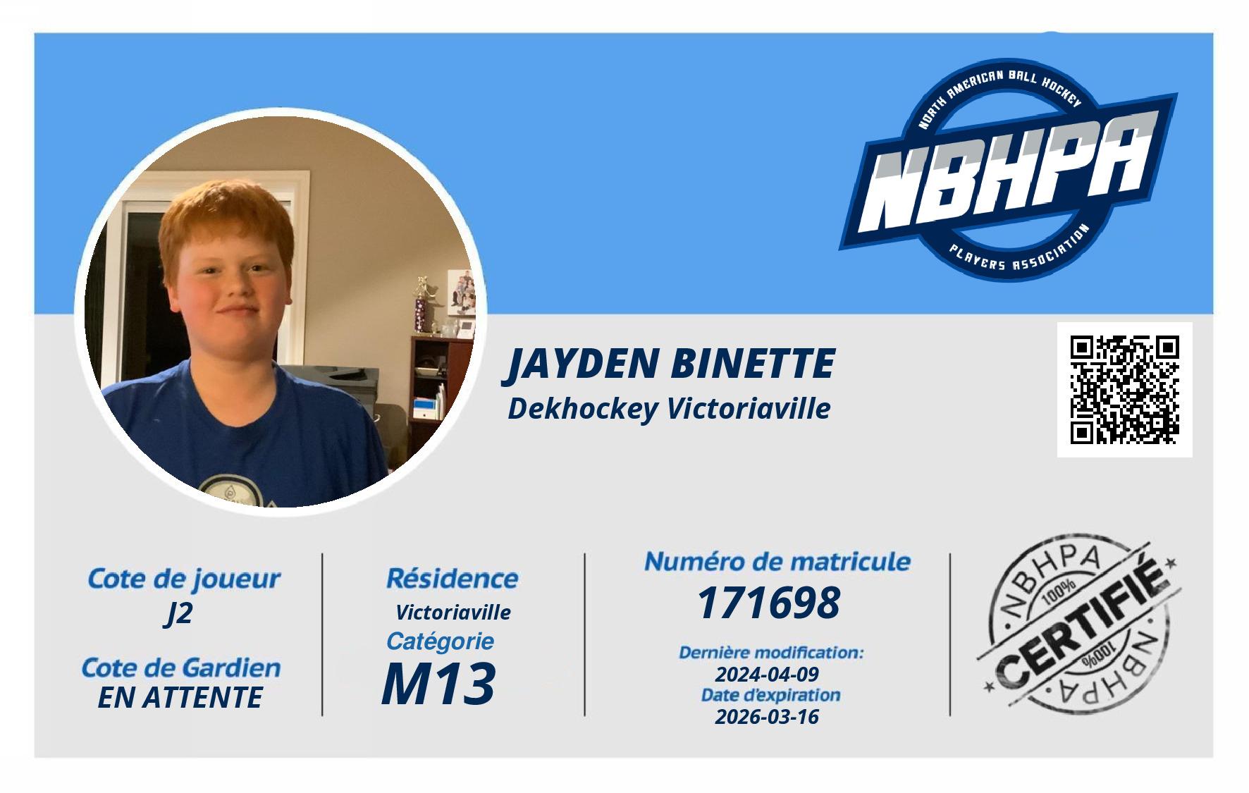 Jayden Binette