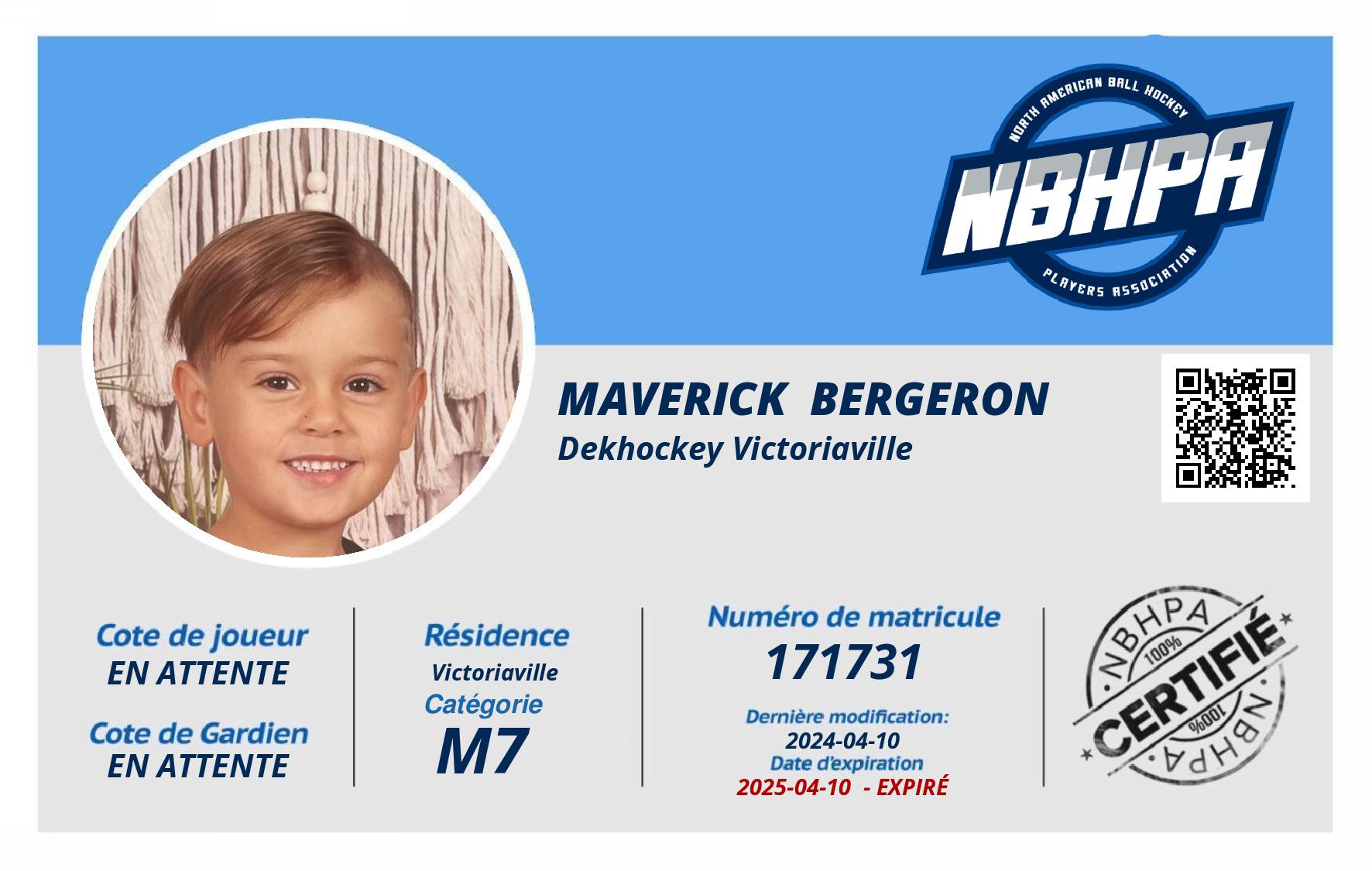 Maverick  Bergeron