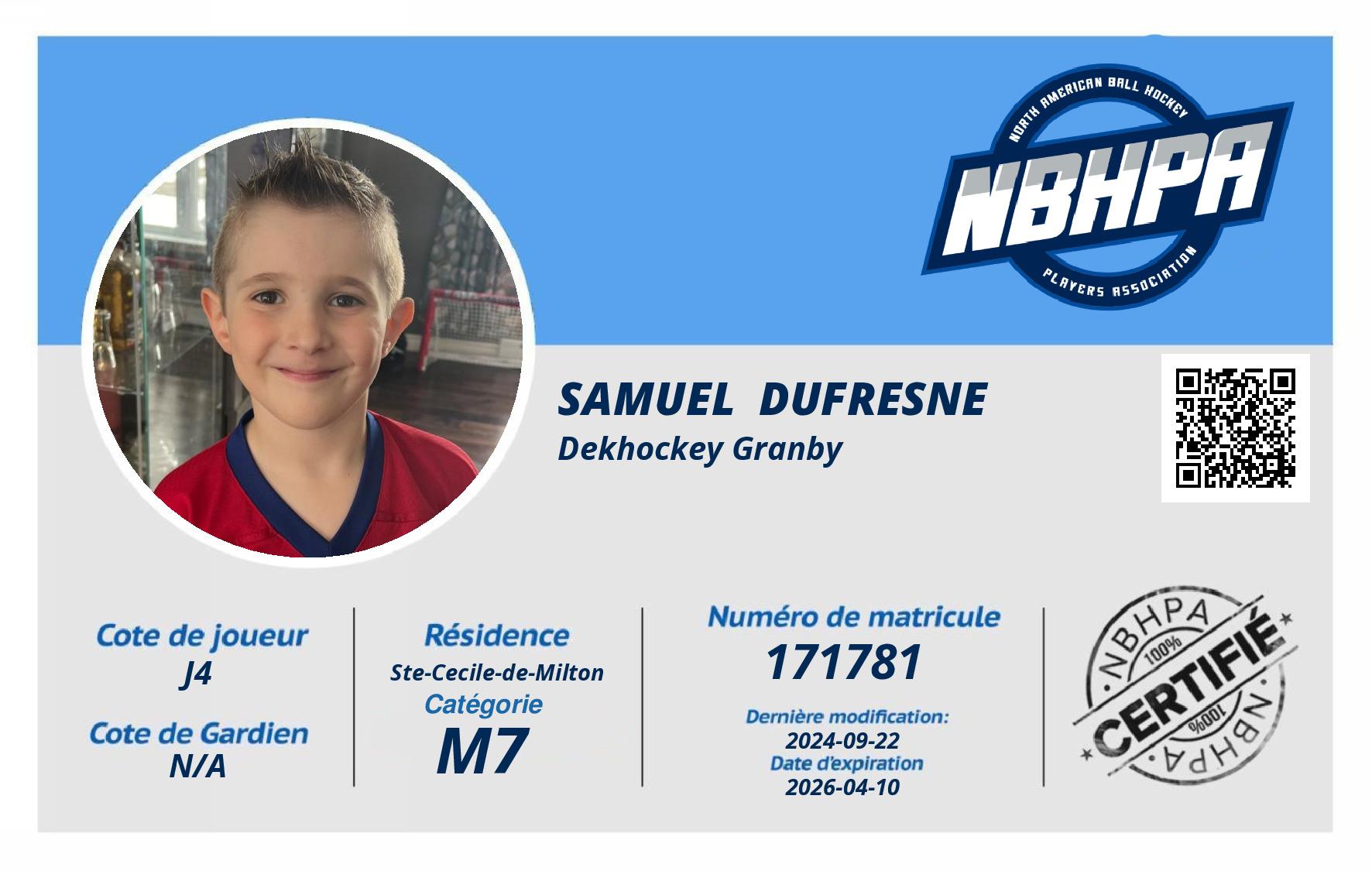 Samuel  Dufresne