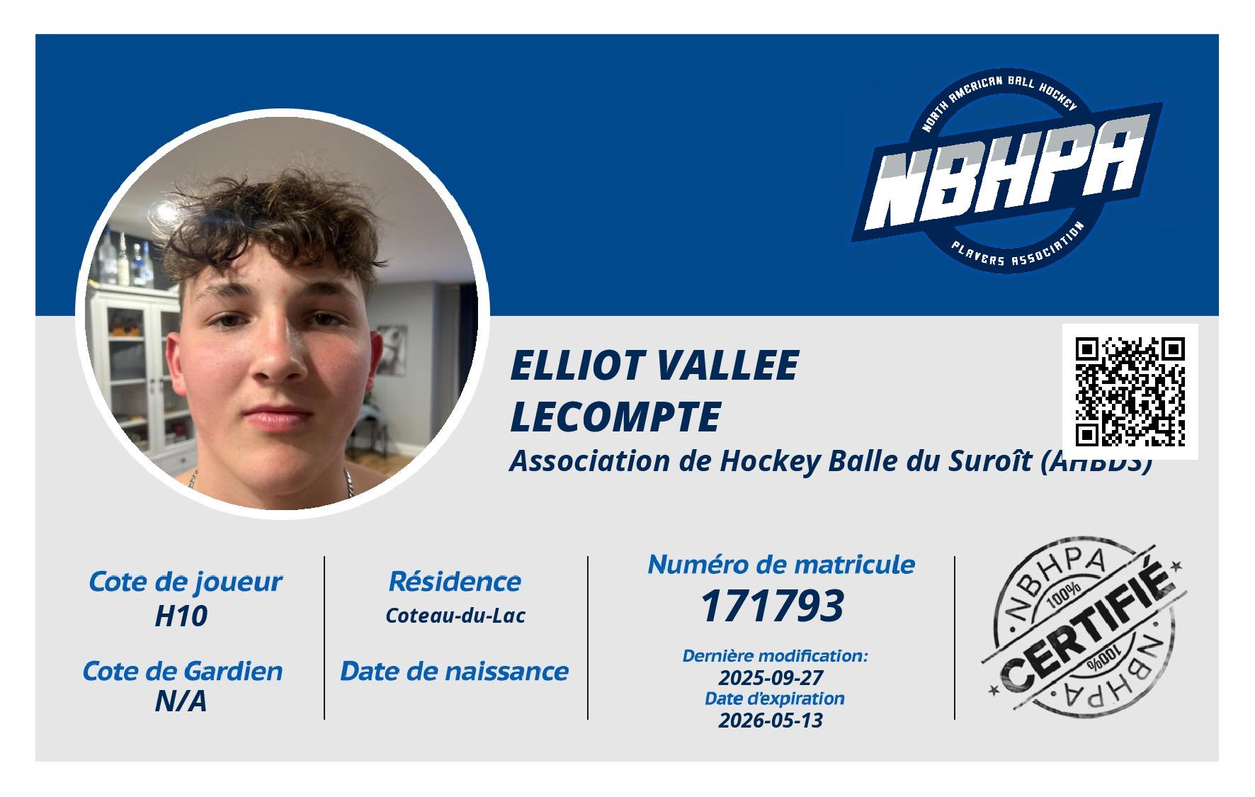 Elliot Vallee Lecompte