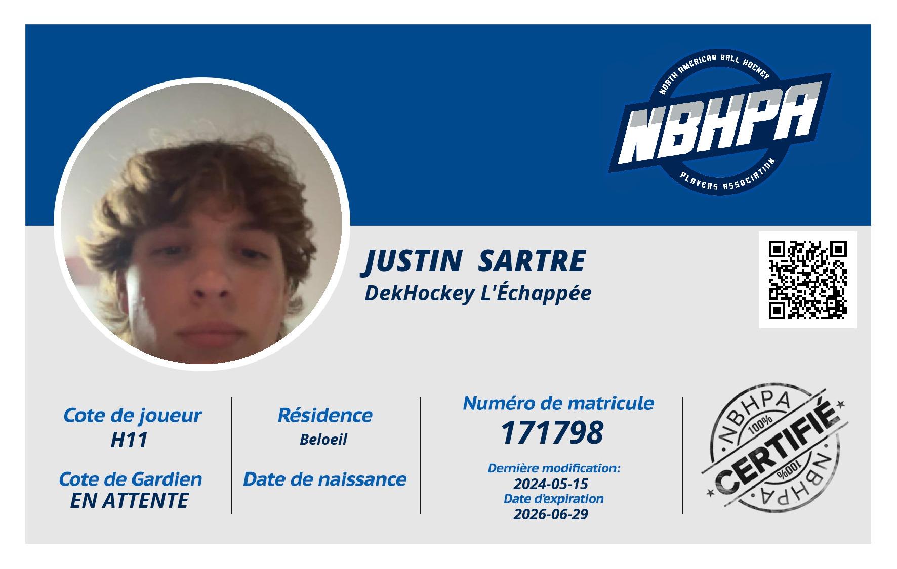 Justin  Sartre