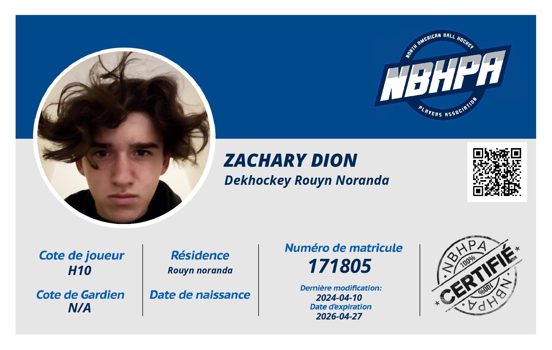 Zachary Dion