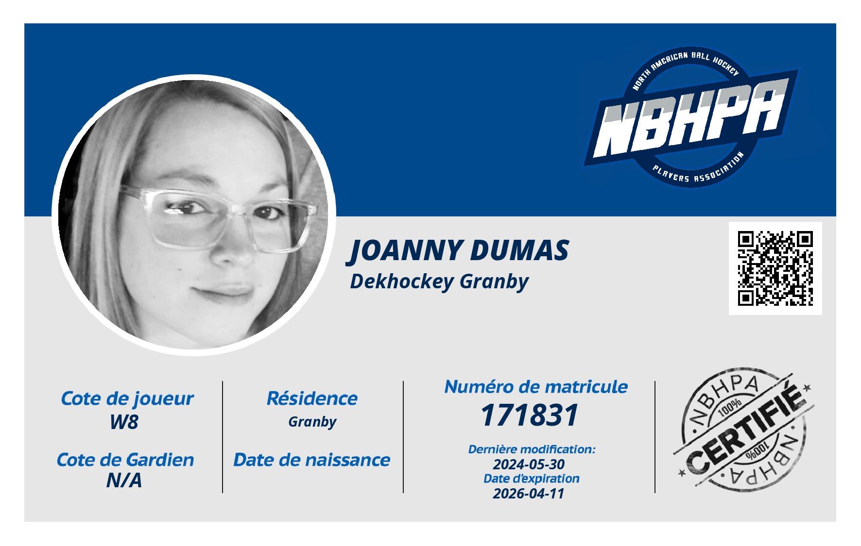 Joanny Dumas