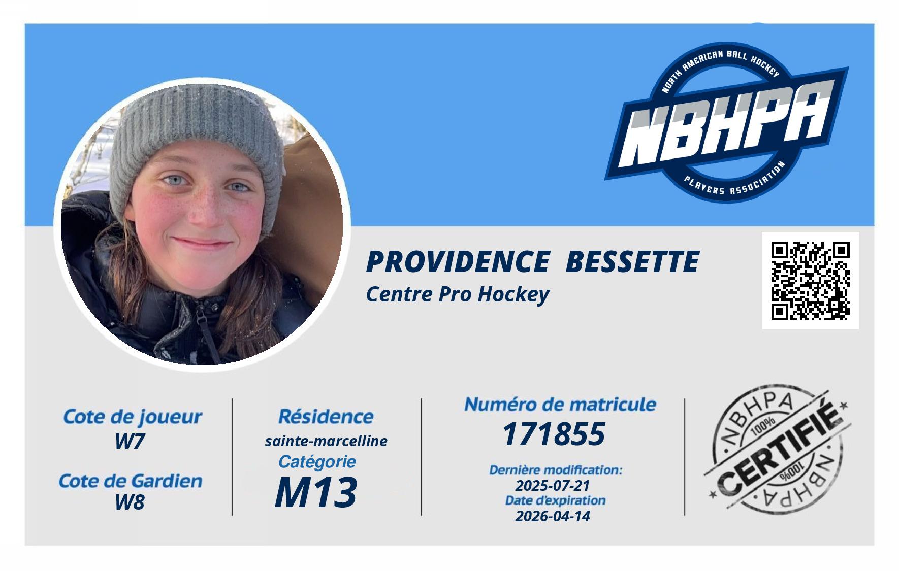 Providence  Bessette