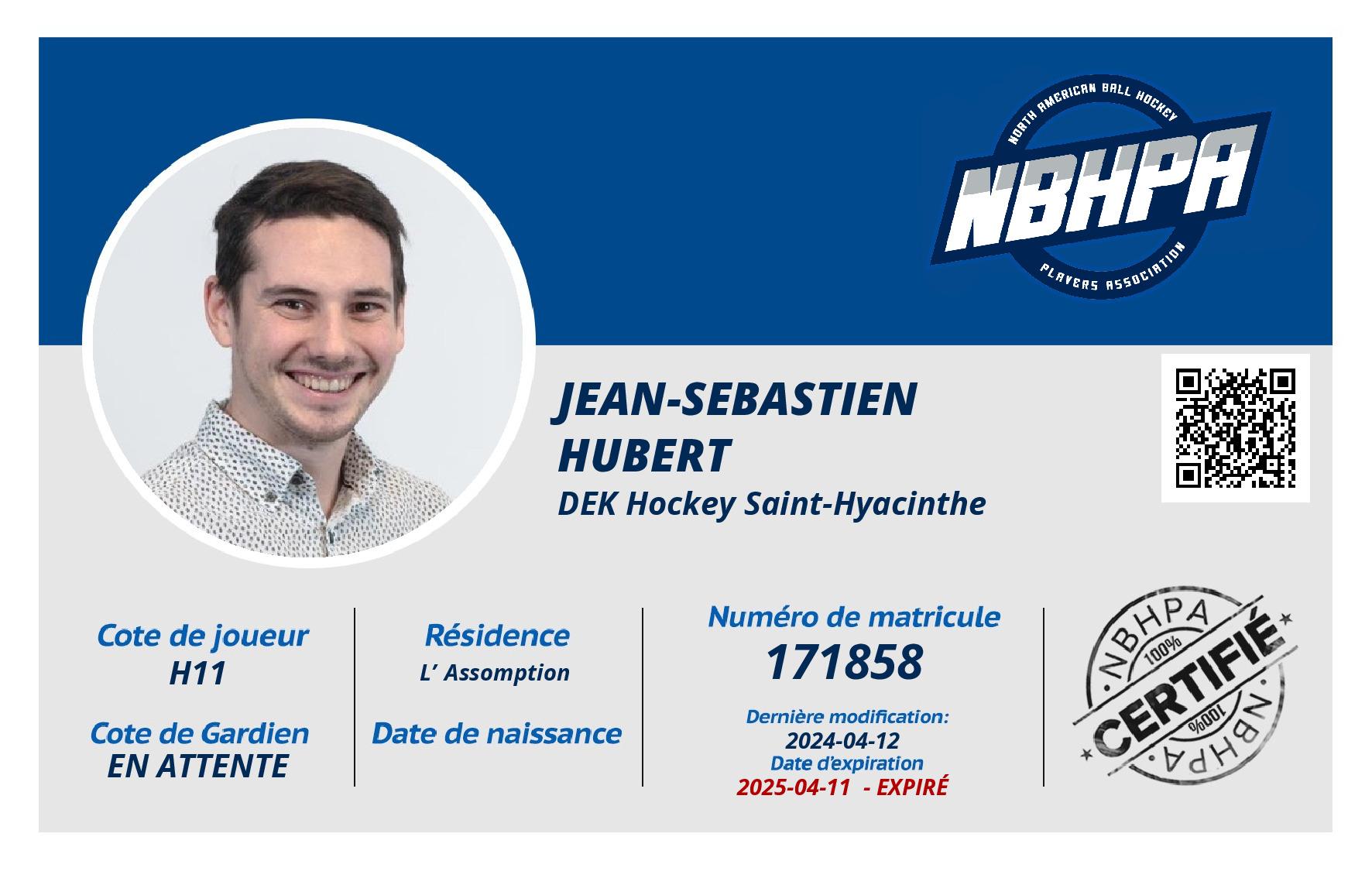 Jean-Sebastien  Hubert