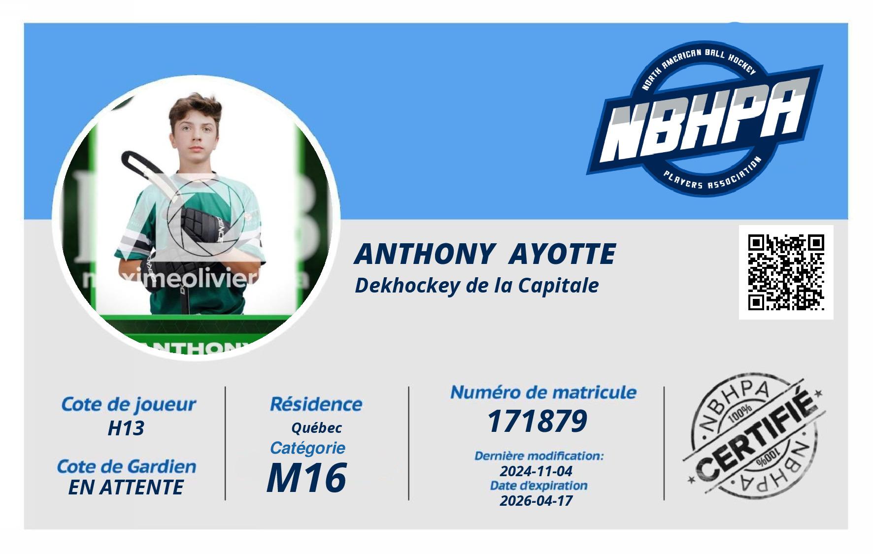 Anthony  Ayotte