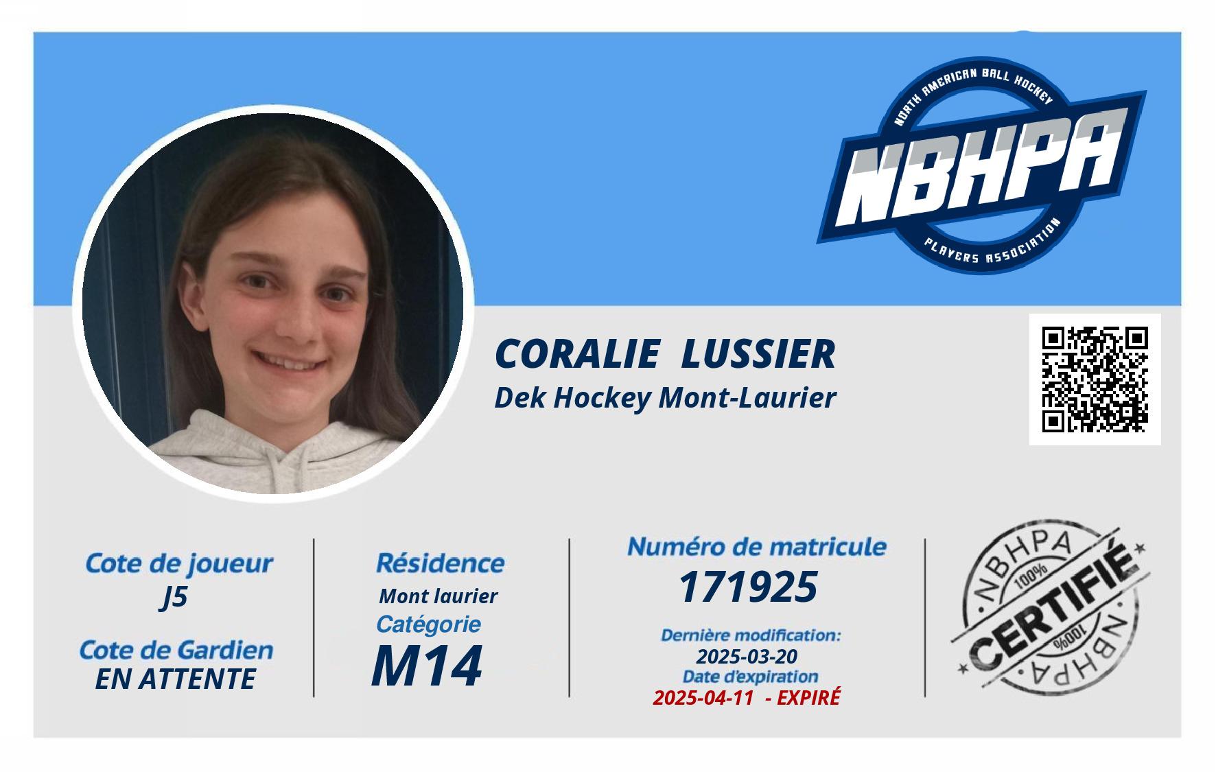 Coralie  Lussier 