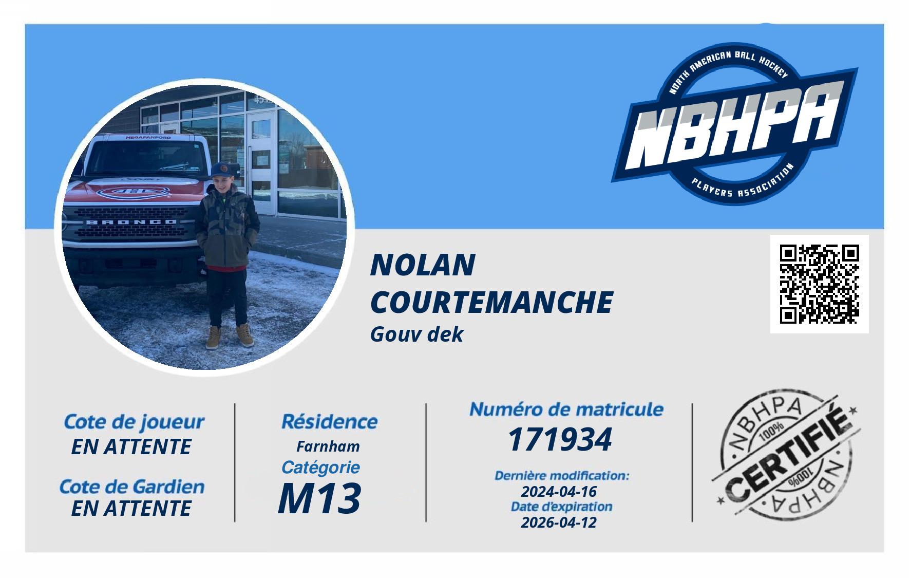 Nolan  Courtemanche 
