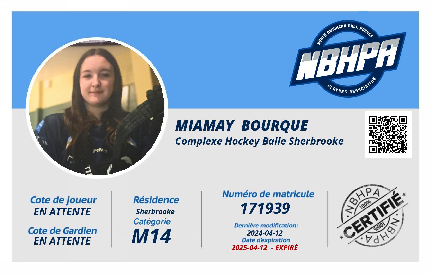 Miamay  Bourque 