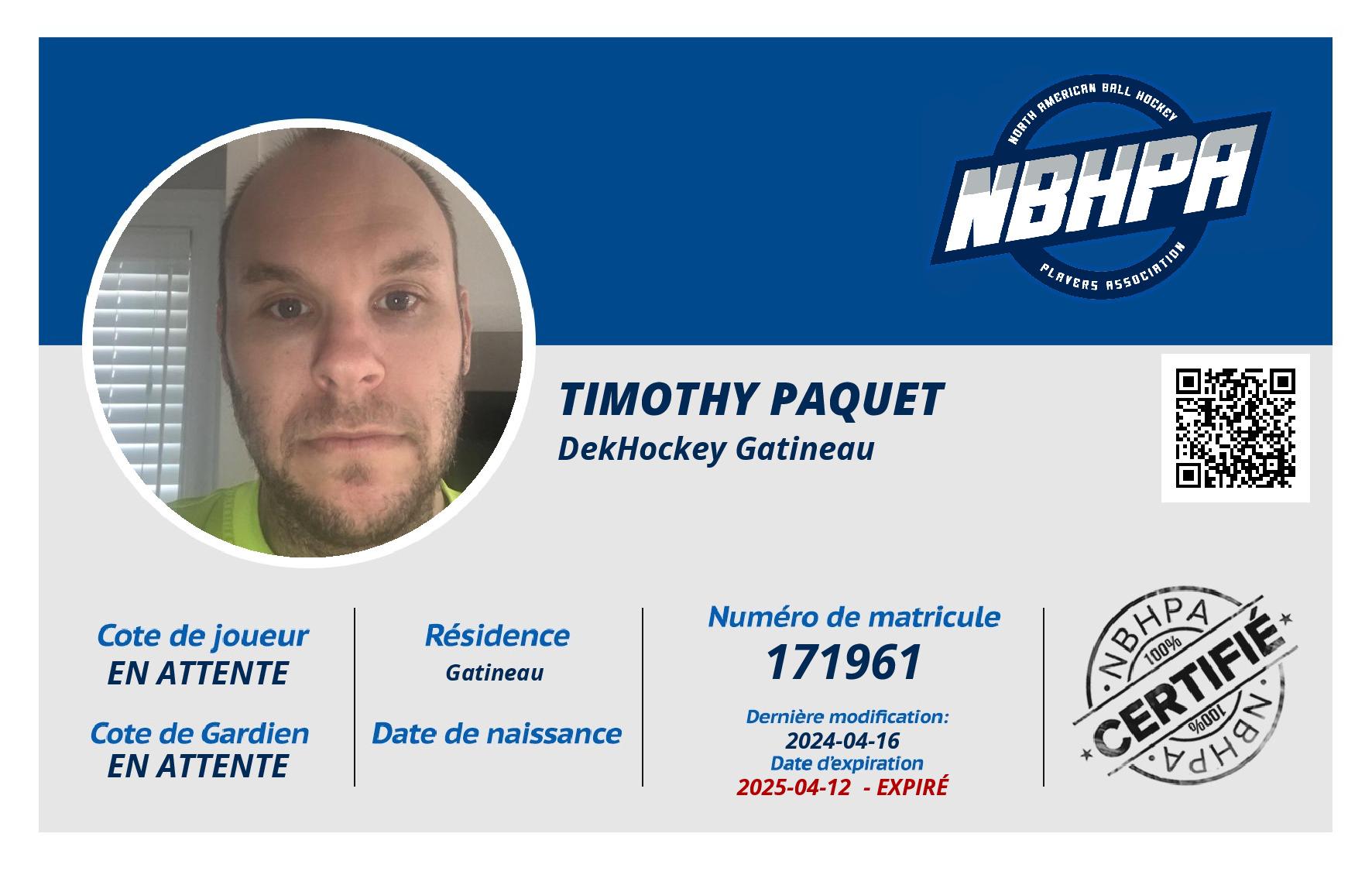 Timothy Paquet