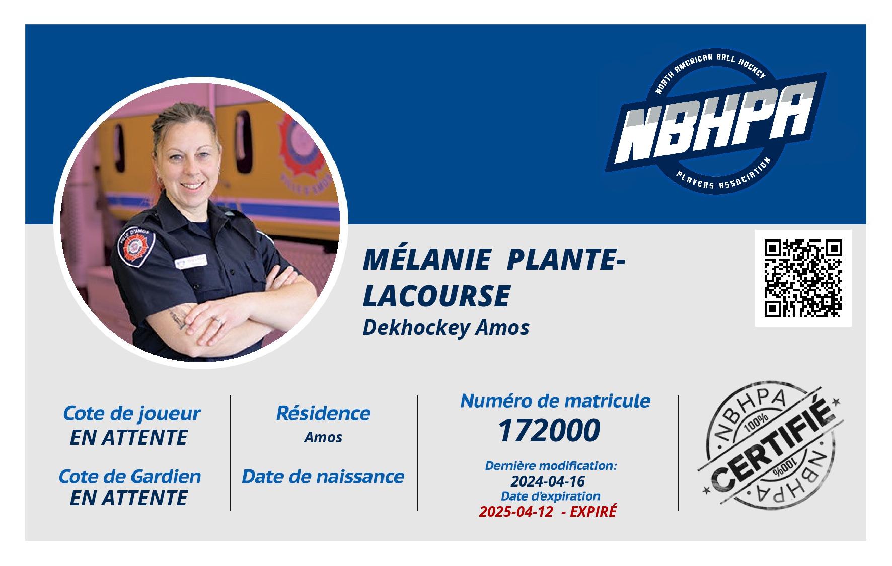 Mélanie  Plante-Lacourse