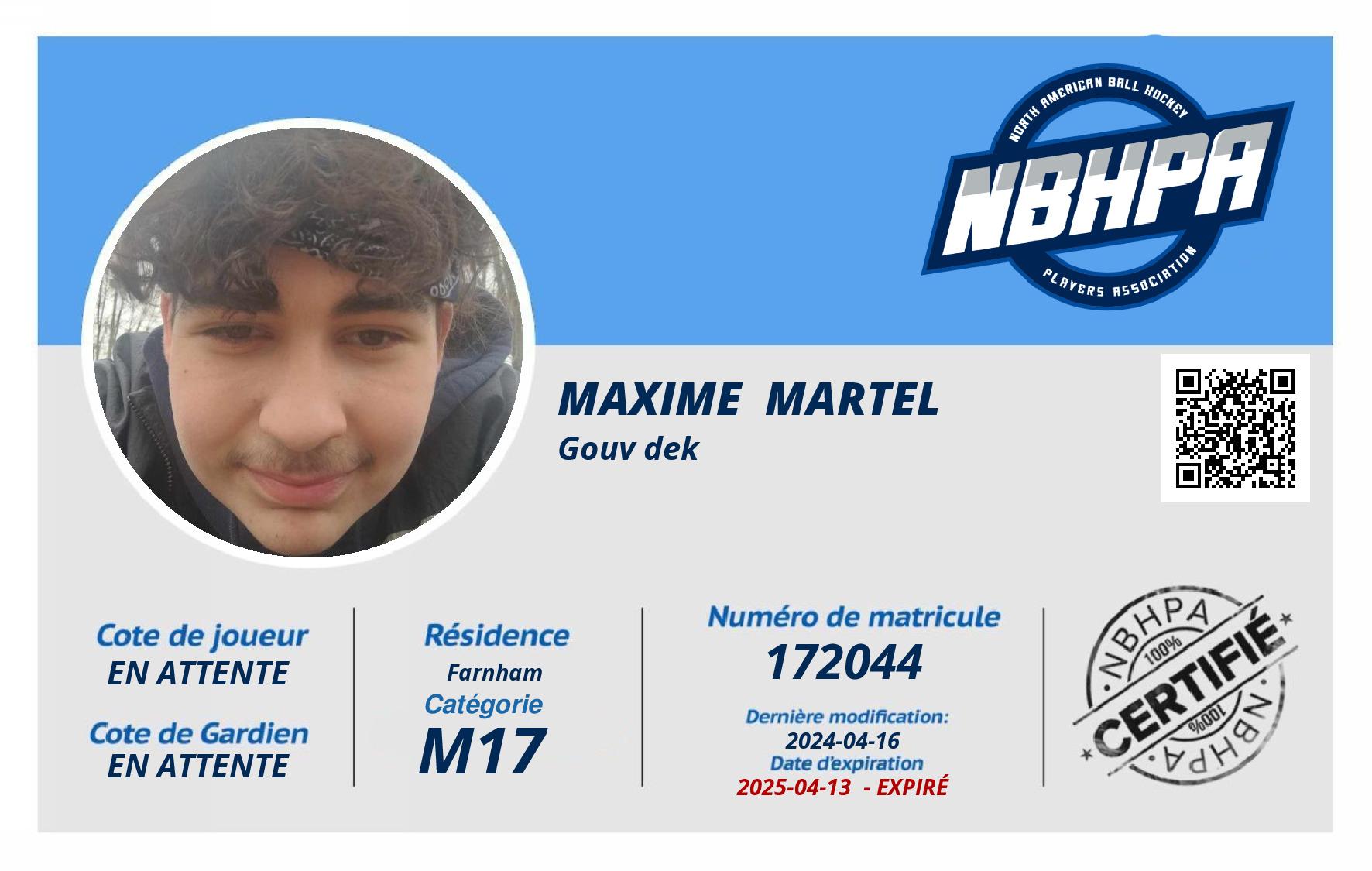 Maxime  Martel