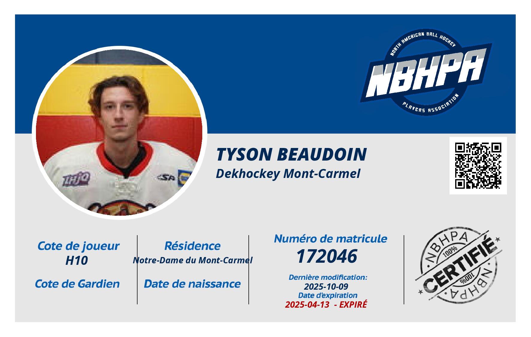 Tyson Beaudoin