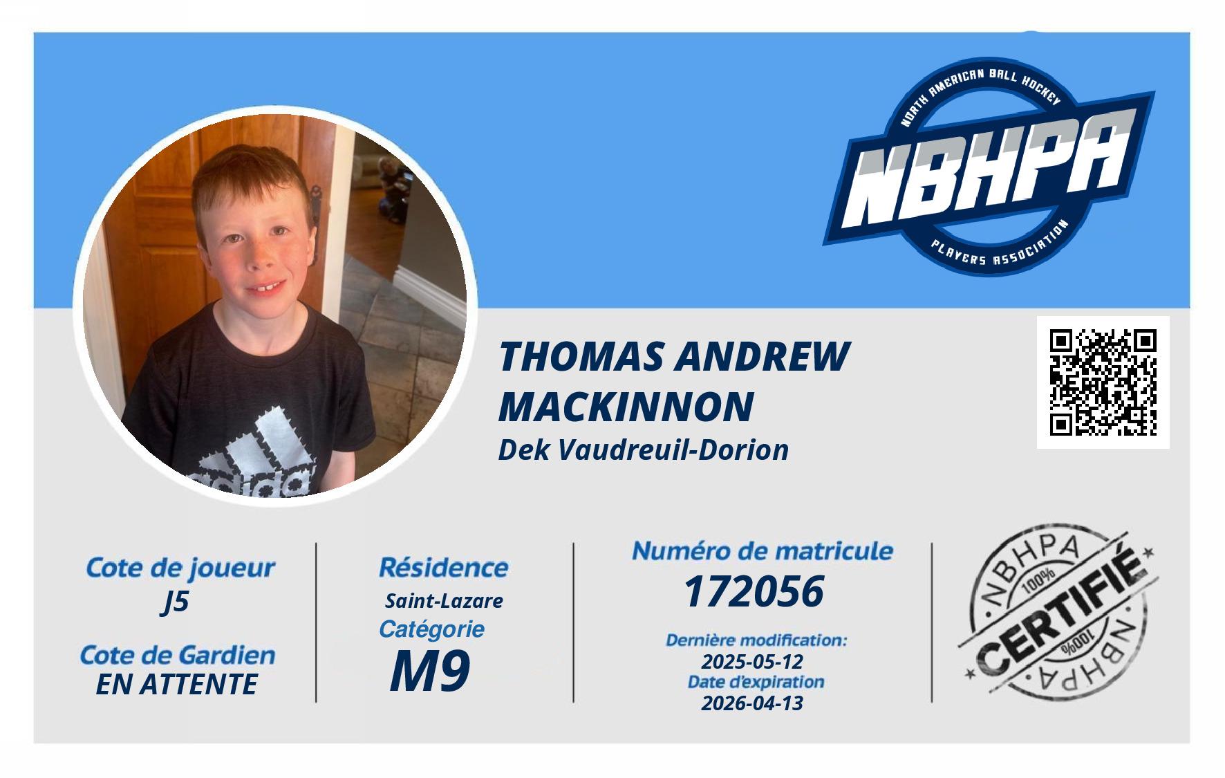 Thomas Andrew MacKinnon