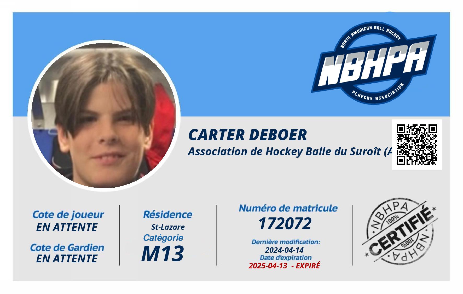 Carter DeBoer